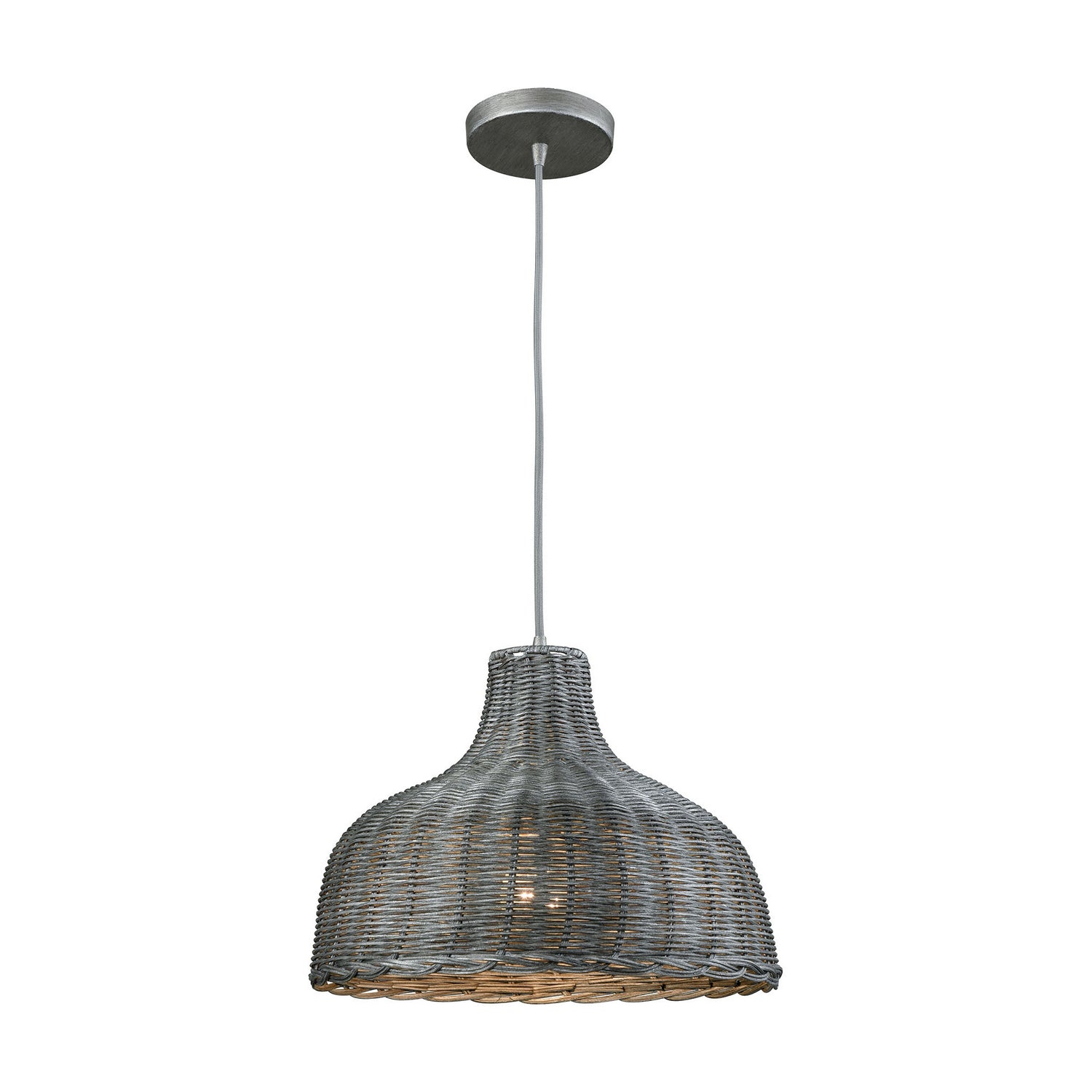 ELK Home - 31641/1 - One Light Pendant - Pleasant Fields - Weathered Gray