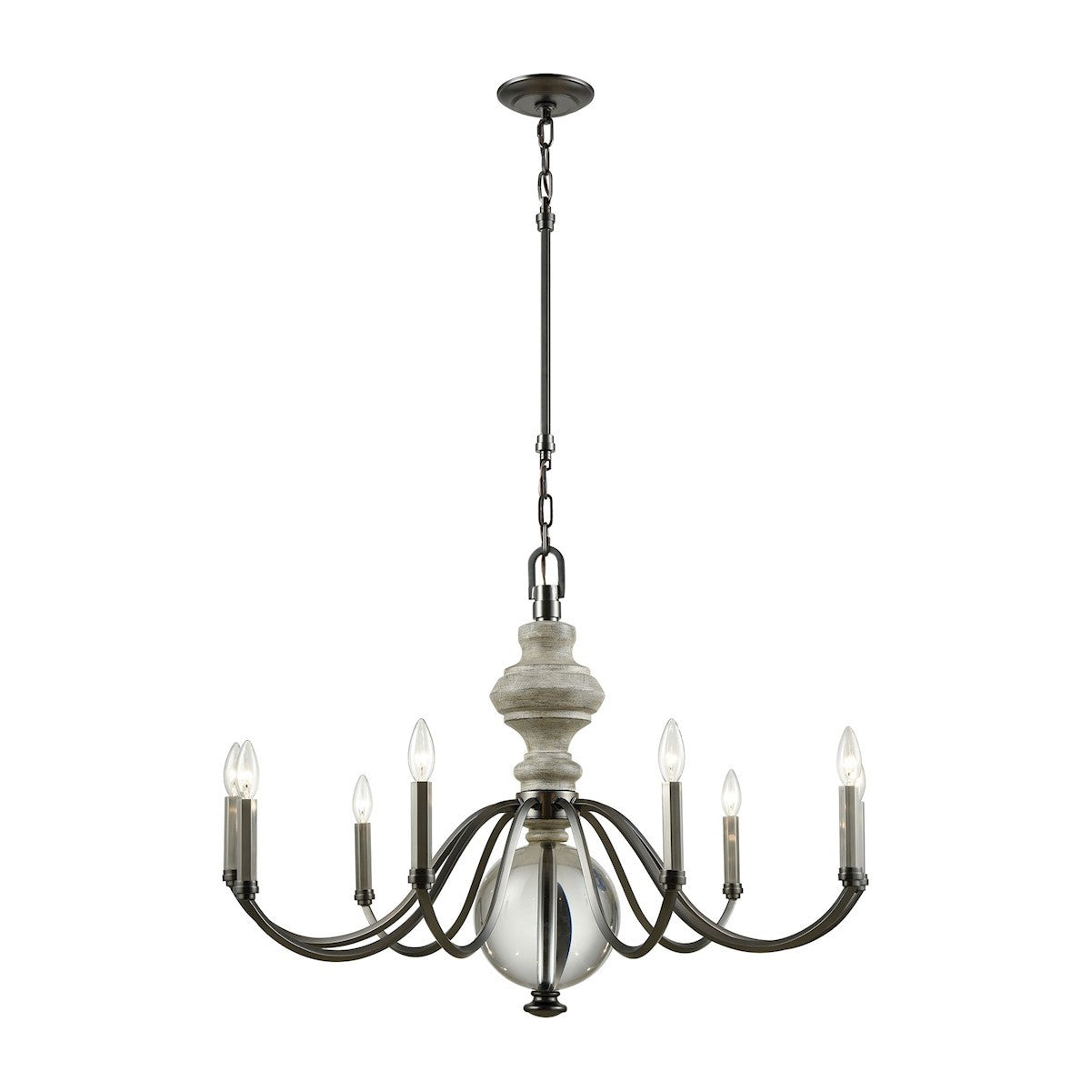 ELK Home - 32314/9 - Nine Light Chandelier - Neo Classica - Aged Black