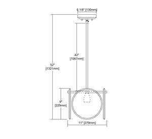 ELK Home - 32321/1 - One Light Mini Pendant - Disco - Polished Nickel