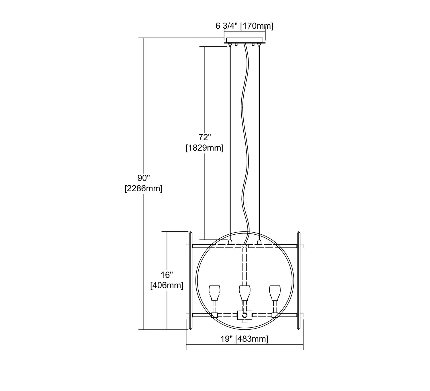 ELK Home - 32322/4 - Four Light Chandelier - Disco - Polished Nickel