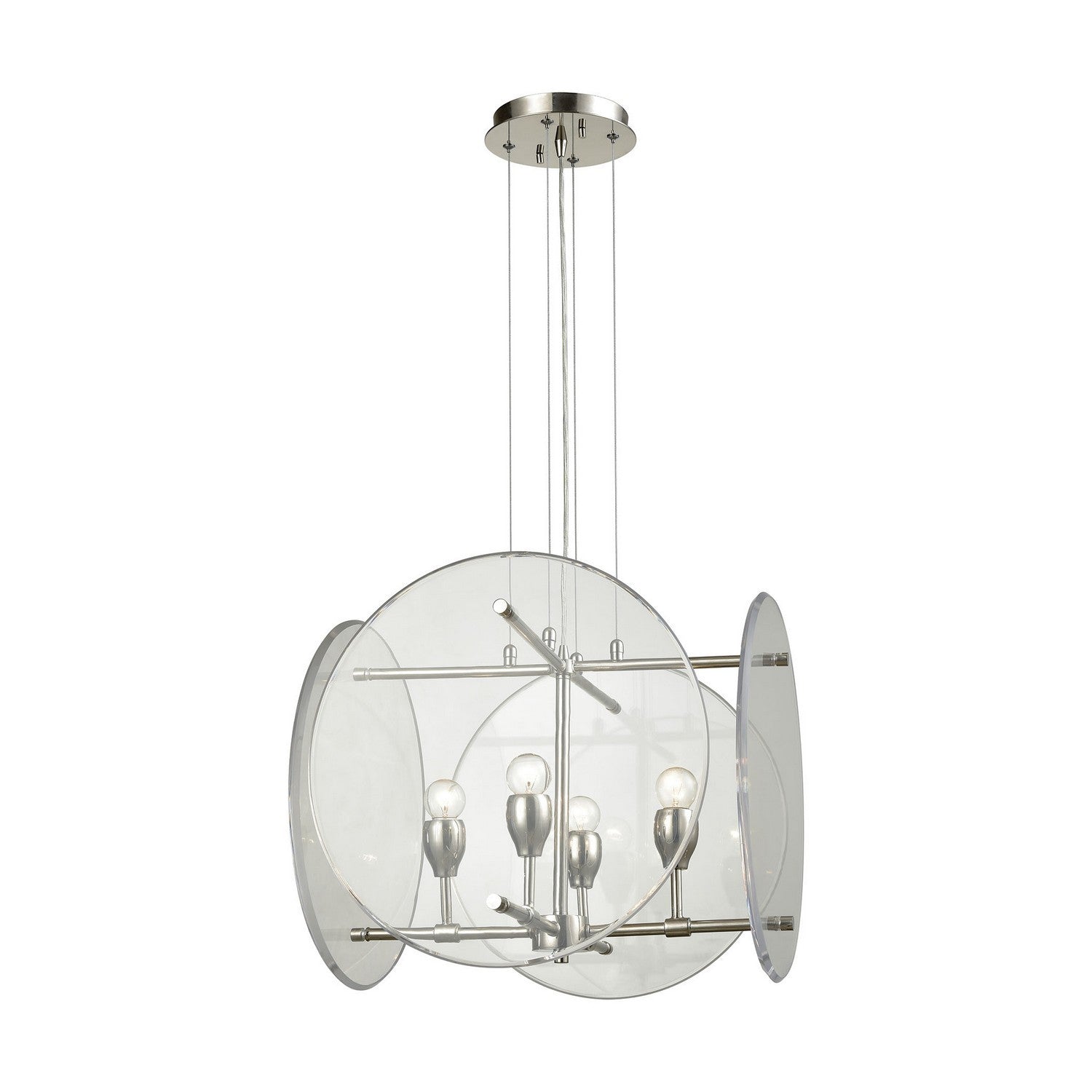 ELK Home - 32322/4 - Four Light Chandelier - Disco - Polished Nickel