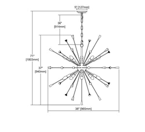 ELK Home - 33031/10 - Ten Light Chandelier - Sprigny - Polished Nickel