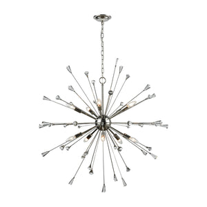 ELK Home - 33031/10 - Ten Light Chandelier - Sprigny - Polished Nickel