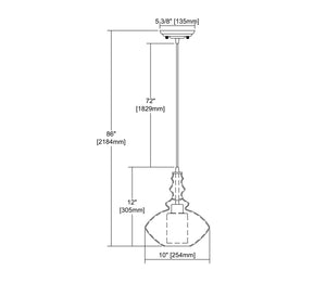 ELK Home - 56500/1 - One Light Mini Pendant - Alora - Polished Chrome