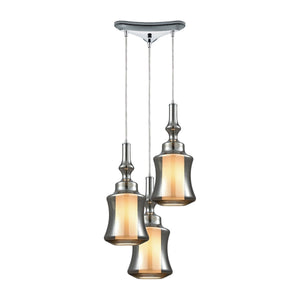 ELK Home - 56503/3 - Three Light Pendant - Alora - Polished Chrome