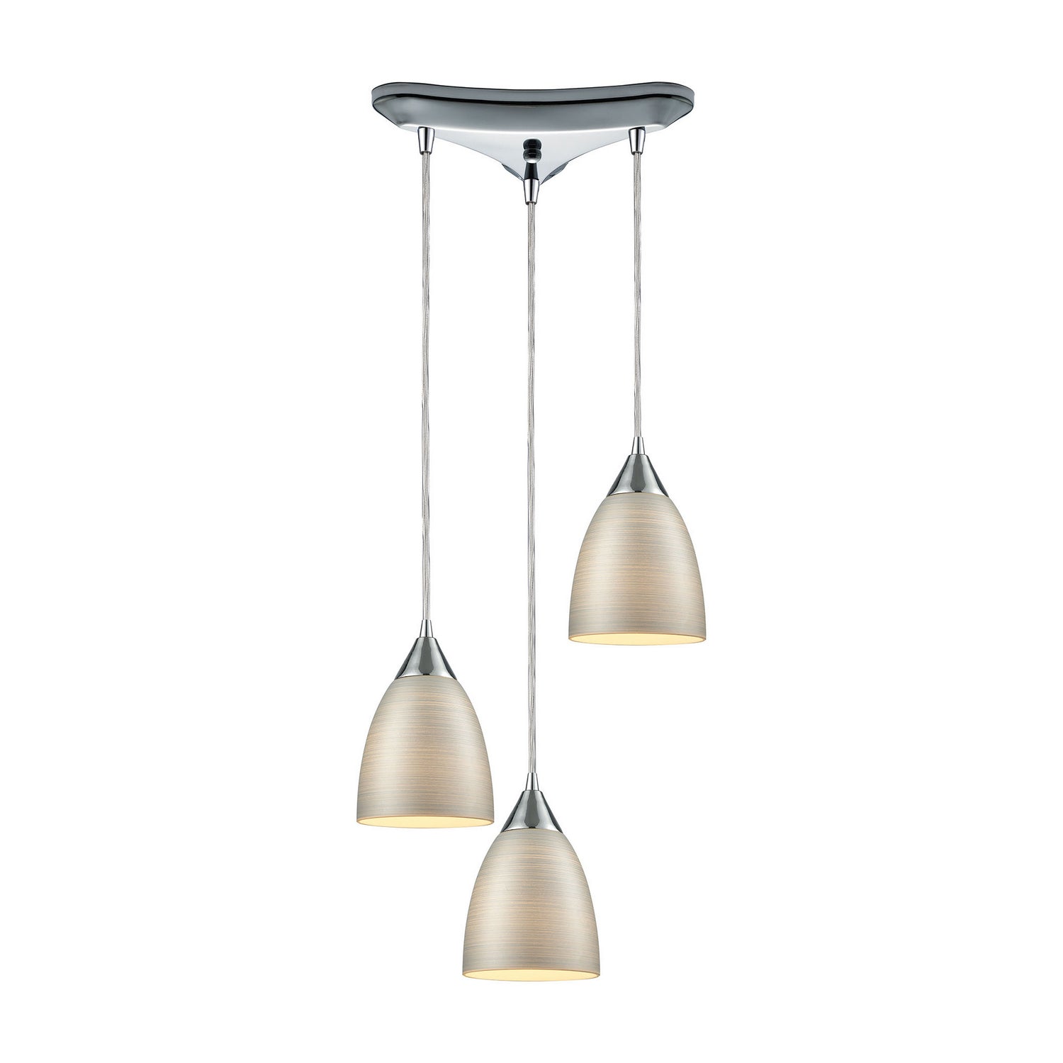 ELK Home - 56530/3 - Three Light Pendant - Merida - Polished Chrome