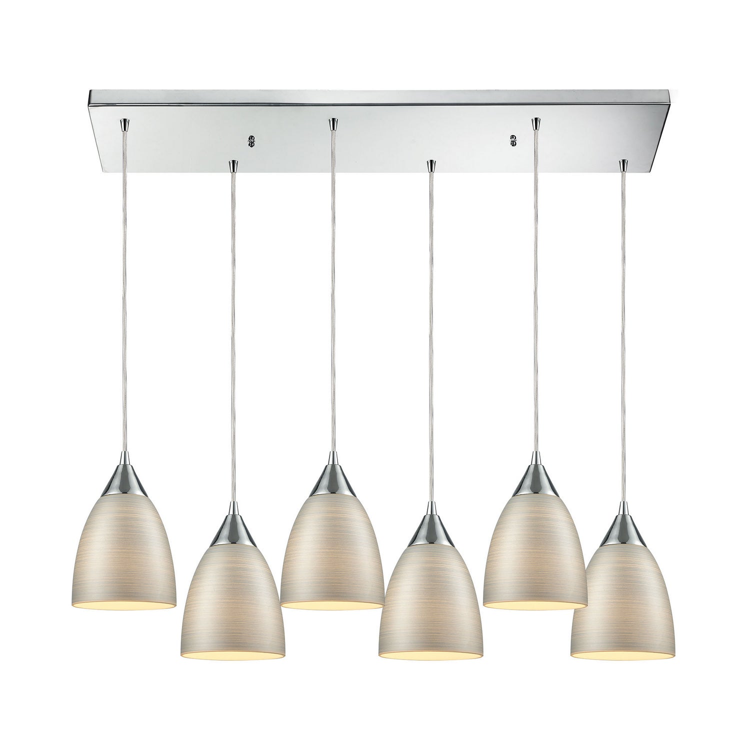 ELK Home - 56530/6RC - Six Light Pendant - Merida - Polished Chrome