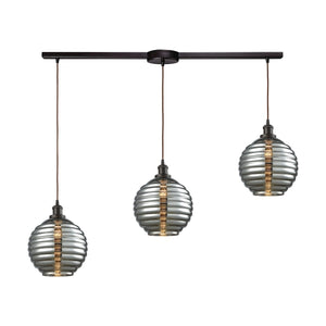 ELK Home - 56550/3L - Three Light Pendant - Ridley - Oil Rubbed Bronze