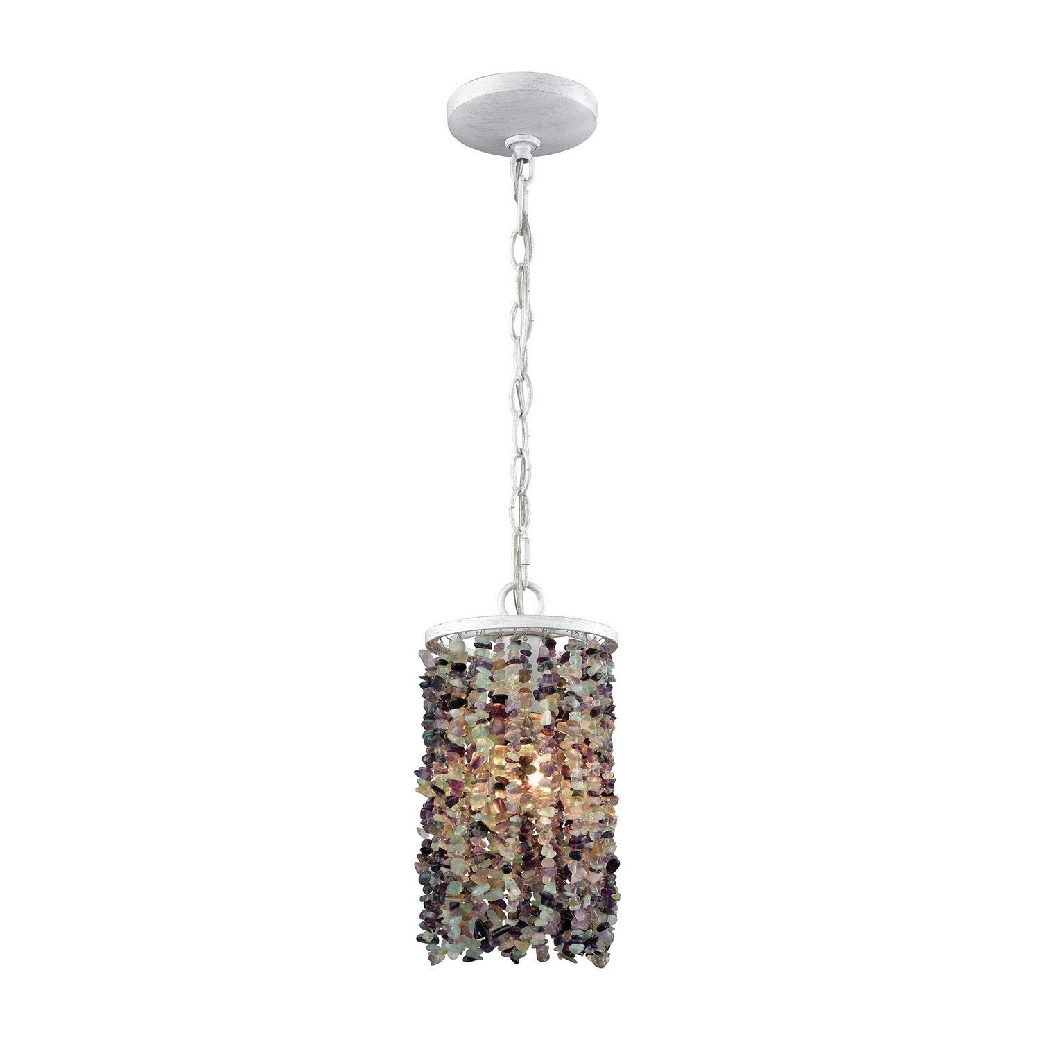 ELK Home - 65340/1 - One Light Mini Pendant - Agate Stones - Beige