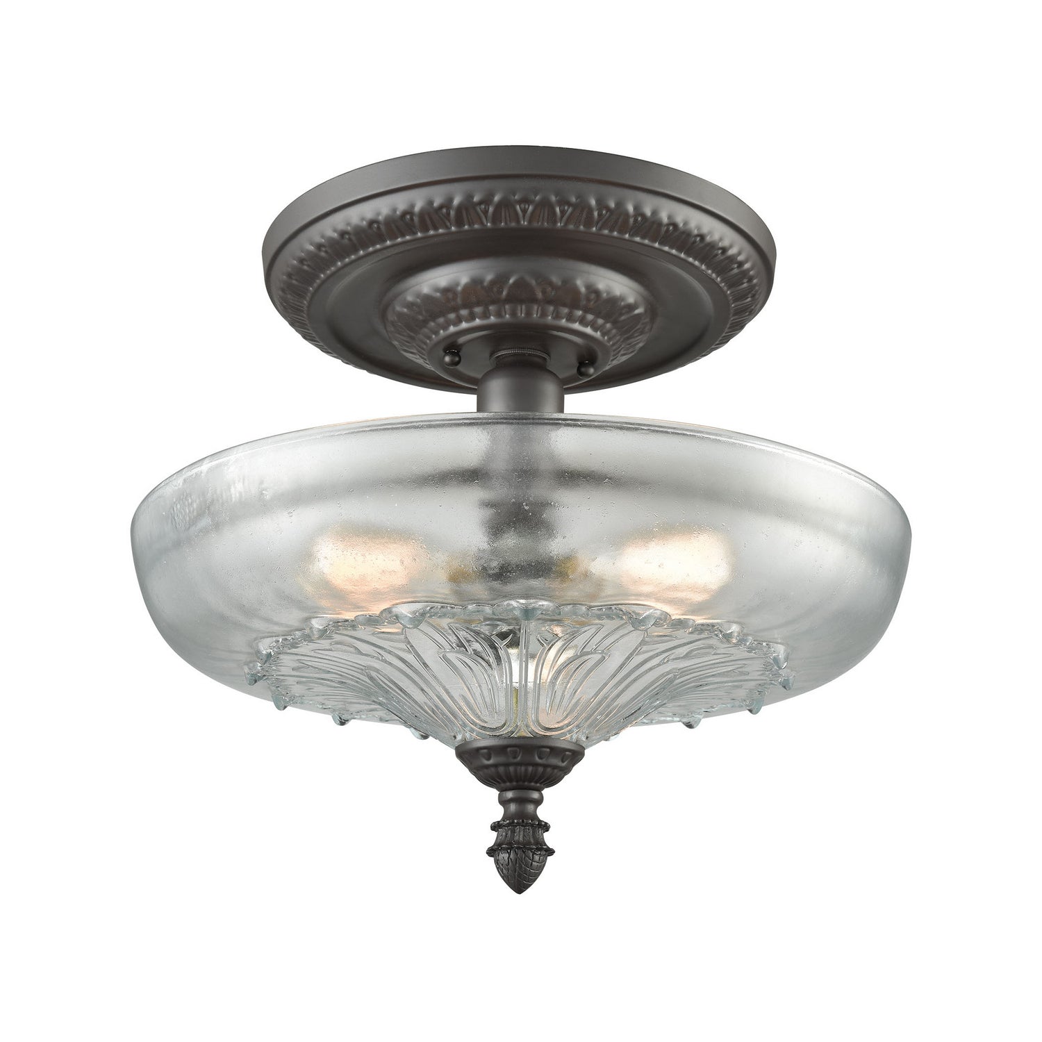 ELK Home - 66395-3 - Three Light Semi Flush Mount - Restoration - Oil Rubbed Bronze