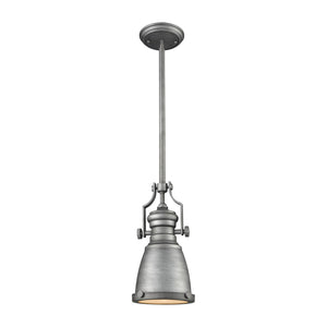 ELK Home - 66589-1 - One Light Mini Pendant - Chadwick - Weathered Zinc