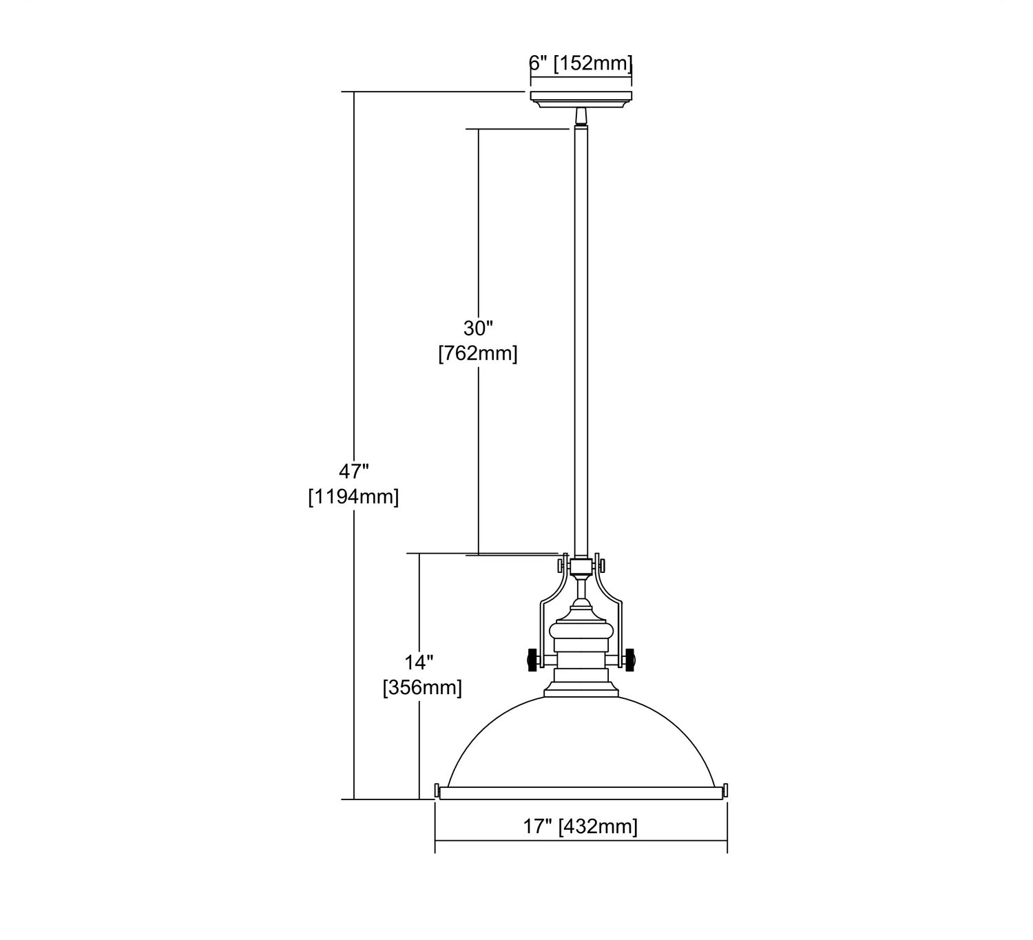 ELK Home - 66598-1 - One Light Pendant - Chadwick - Satin Brass