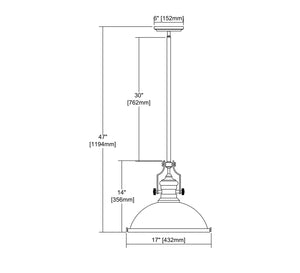 ELK Home - 66598-1 - One Light Pendant - Chadwick - Satin Brass