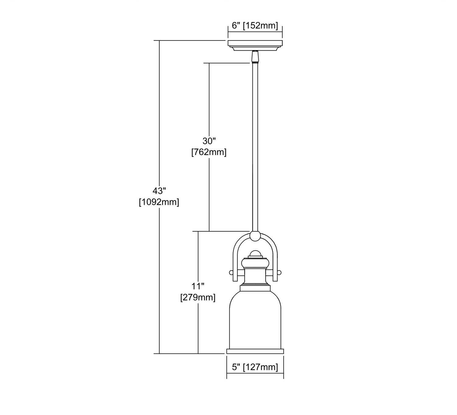 ELK Home - 66681-1 - One Light Mini Pendant - Brooksdale - Weathered Zinc