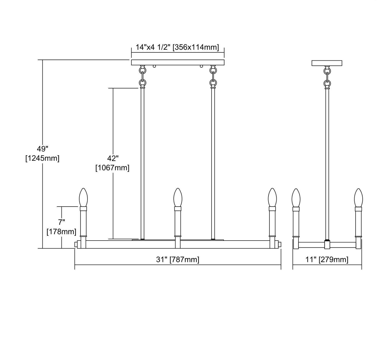 ELK Home - 67755/6 - Six Light Chandelier - Mandeville - Oil Rubbed Bronze