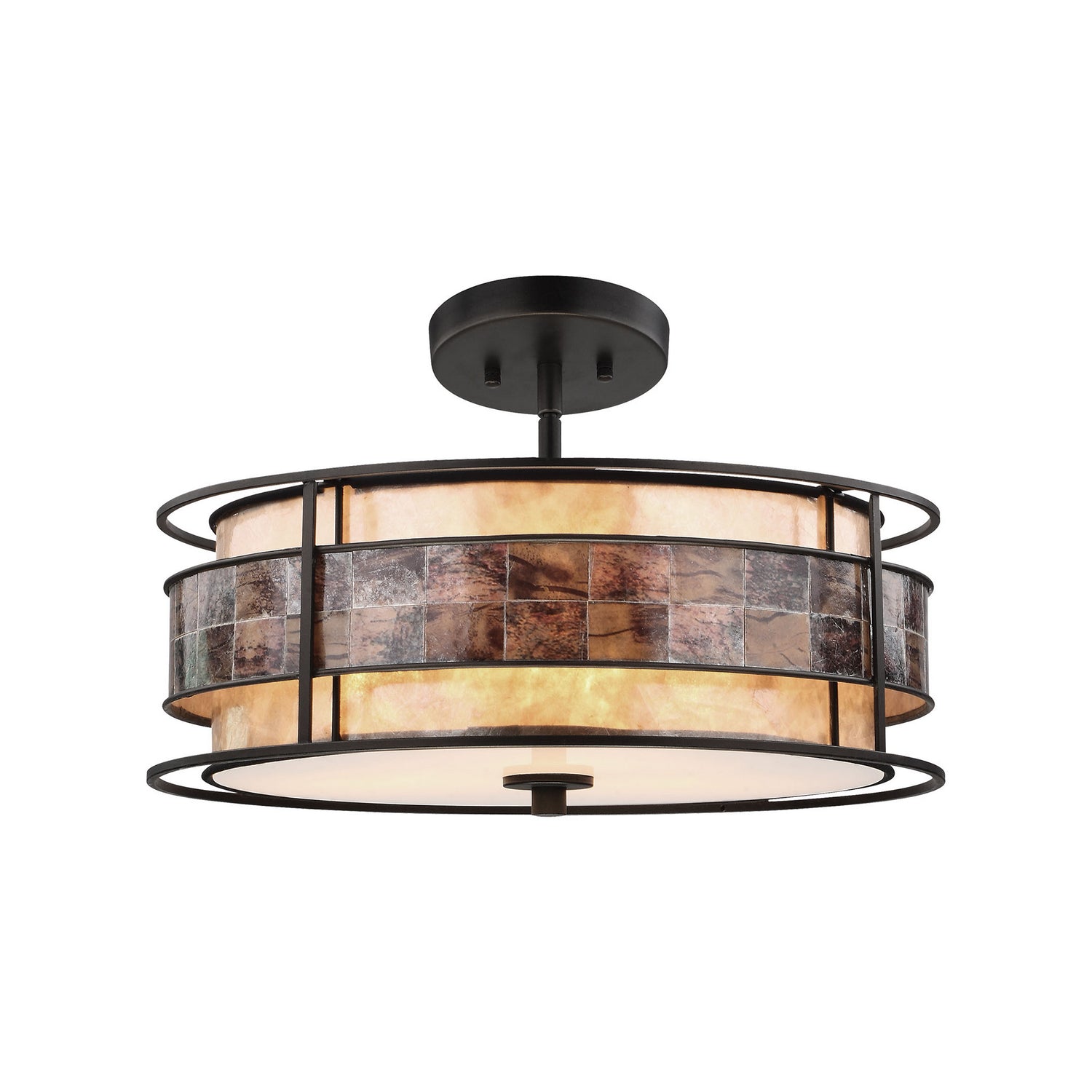 ELK Home - 70263/3 - Three Light Chandelier - Tremont - Tiffany Bronze