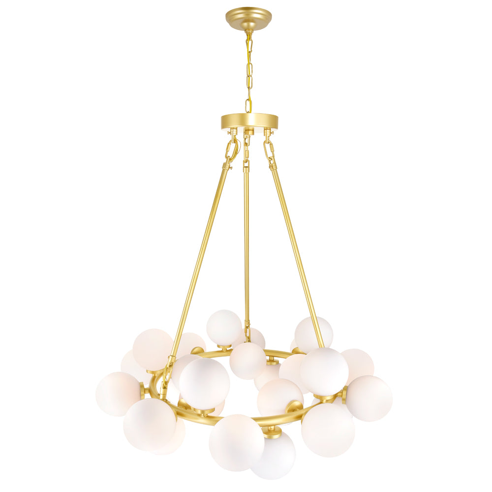 CWI Lighting - 1020P26-25-602 - LED Chandelier - Arya - Satin Gold