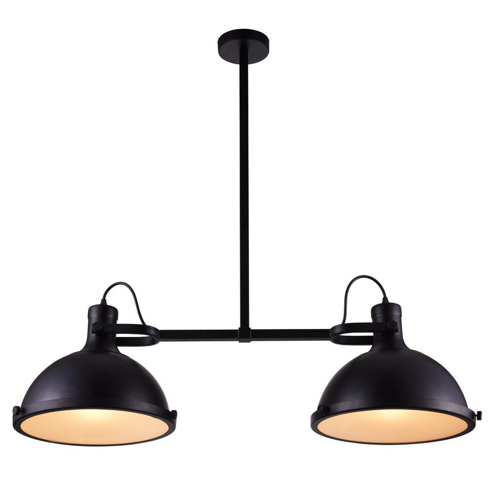 CWI Lighting - 9760P37-2-101 - Two Light Island Chandelier - Strum - Black