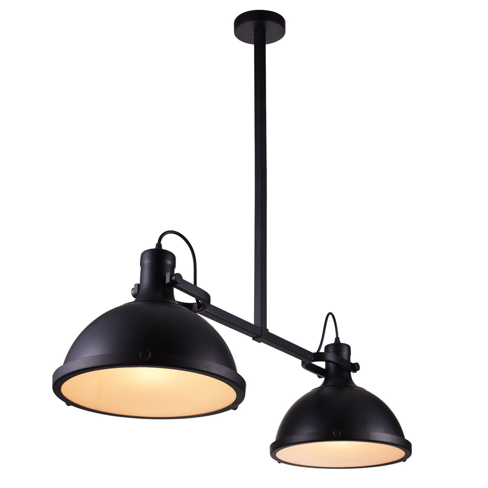 CWI Lighting - 9760P37-2-101 - Two Light Island Chandelier - Strum - Black