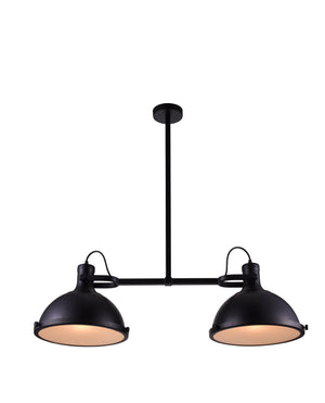 CWI Lighting - 9760P37-2-101 - Two Light Island Chandelier - Strum - Black