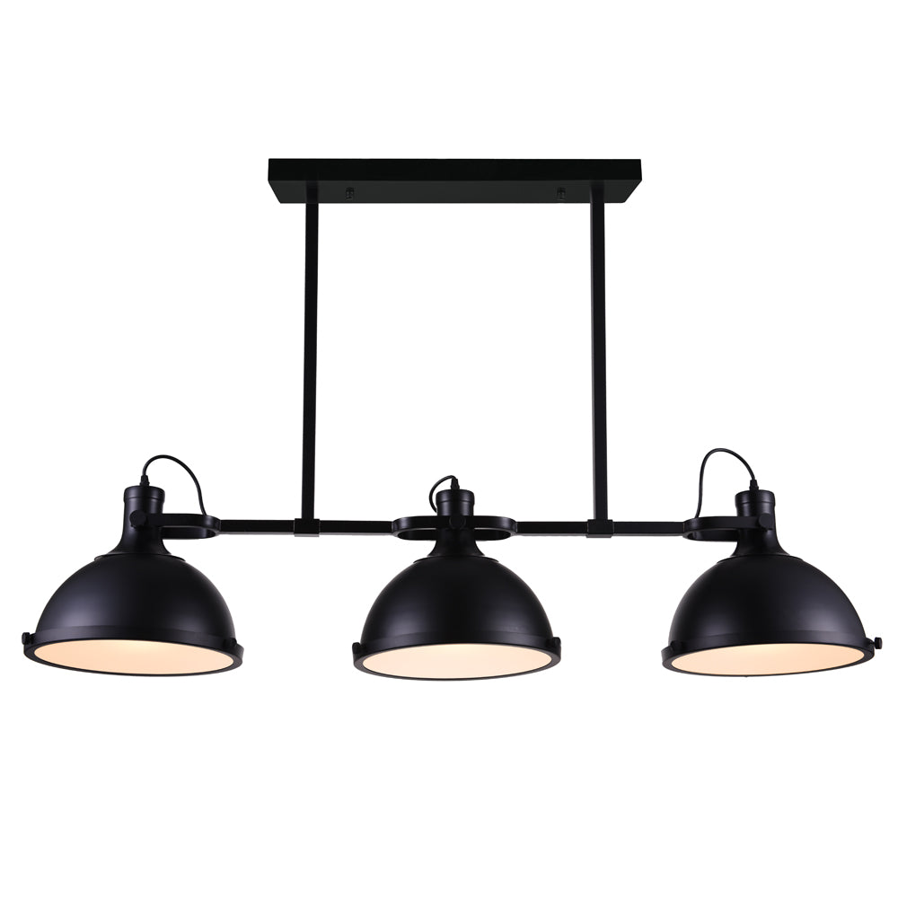 CWI Lighting - 9760P50-3-101 - Three Light Island Chandelier - Strum - Black