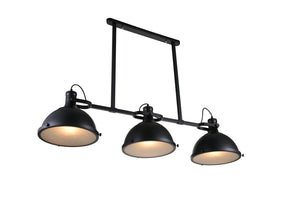 CWI Lighting - 9760P50-3-101 - Three Light Island Chandelier - Strum - Black