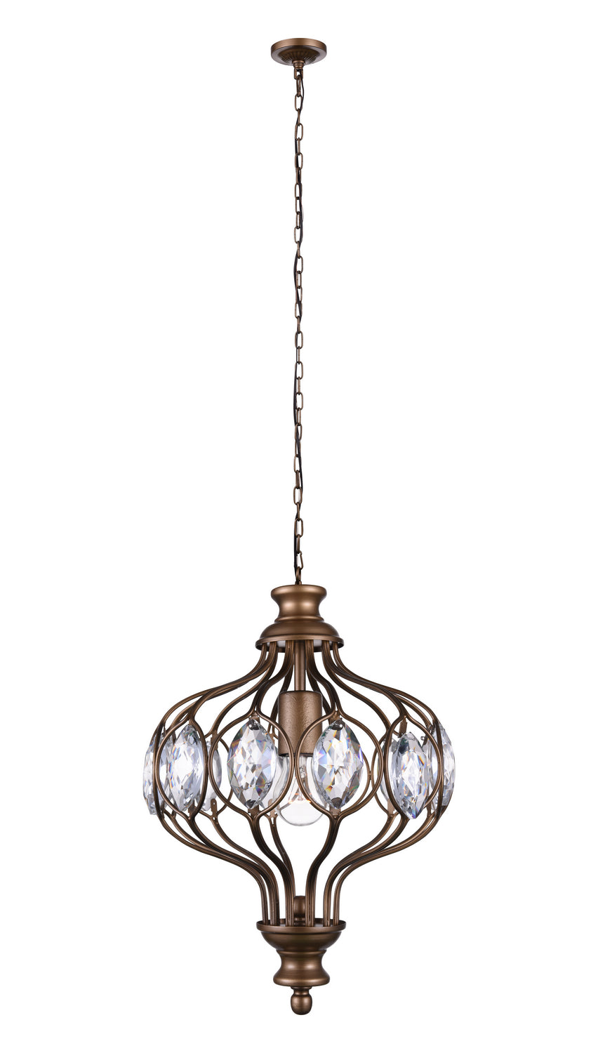 CWI Lighting - 9935P12-1-182 - One Light Chandelier - Altair - Antique Bronze