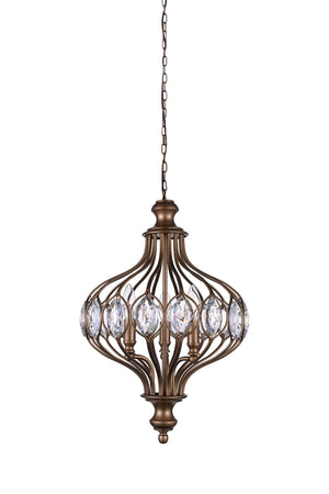 CWI Lighting - 9935P19-6-182 - Six Light Chandelier - Altair - Antique Bronze