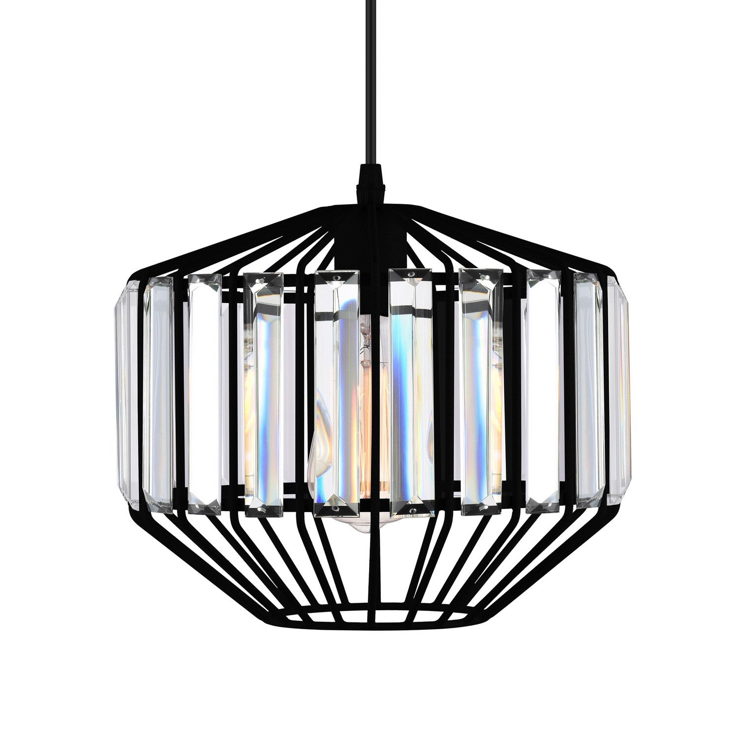 CWI Lighting - 9942P10-1-101-A - One Light Pendant - Alethia - Black