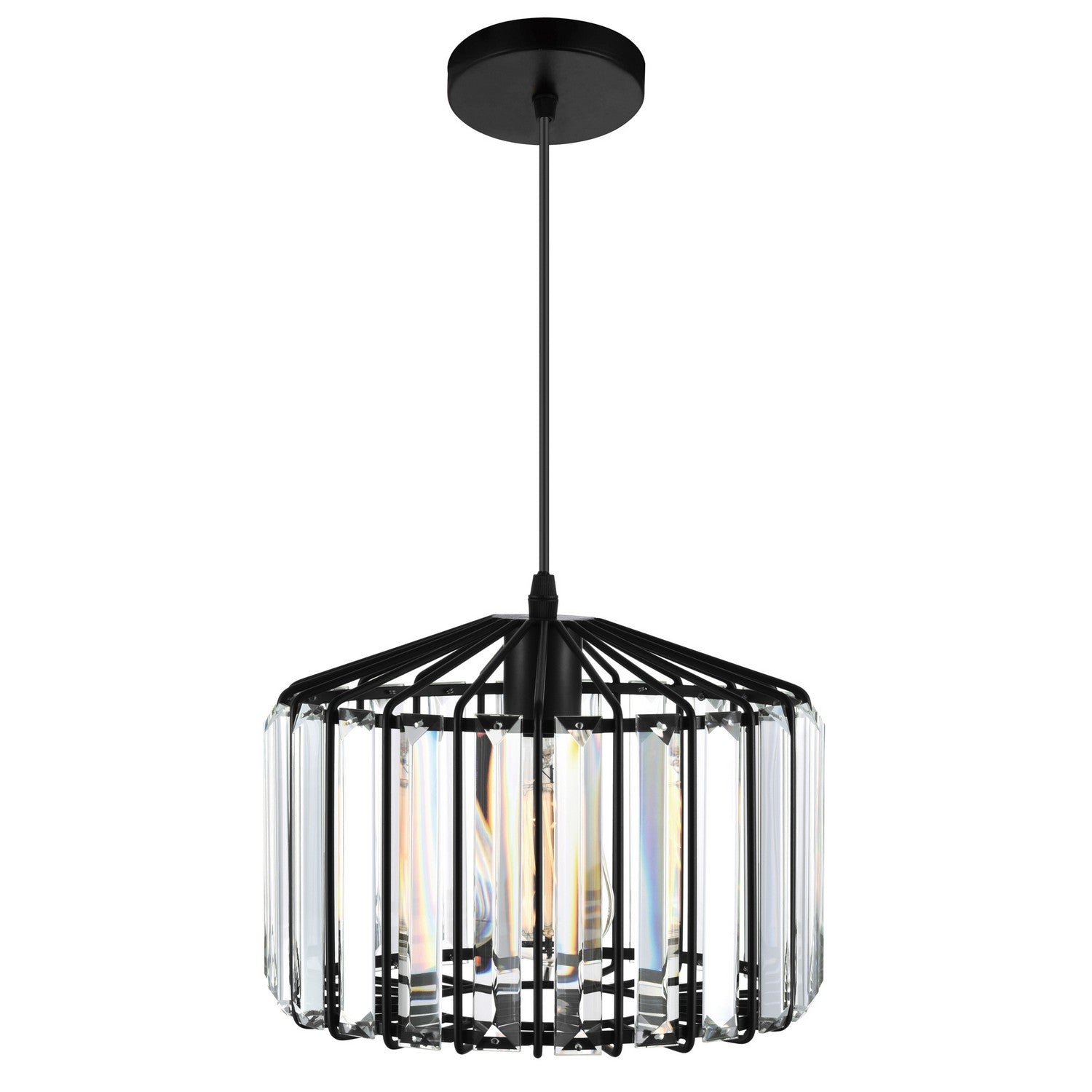 CWI Lighting - 9942P10-1-101-C - One Light Pendant - Alethia - Black