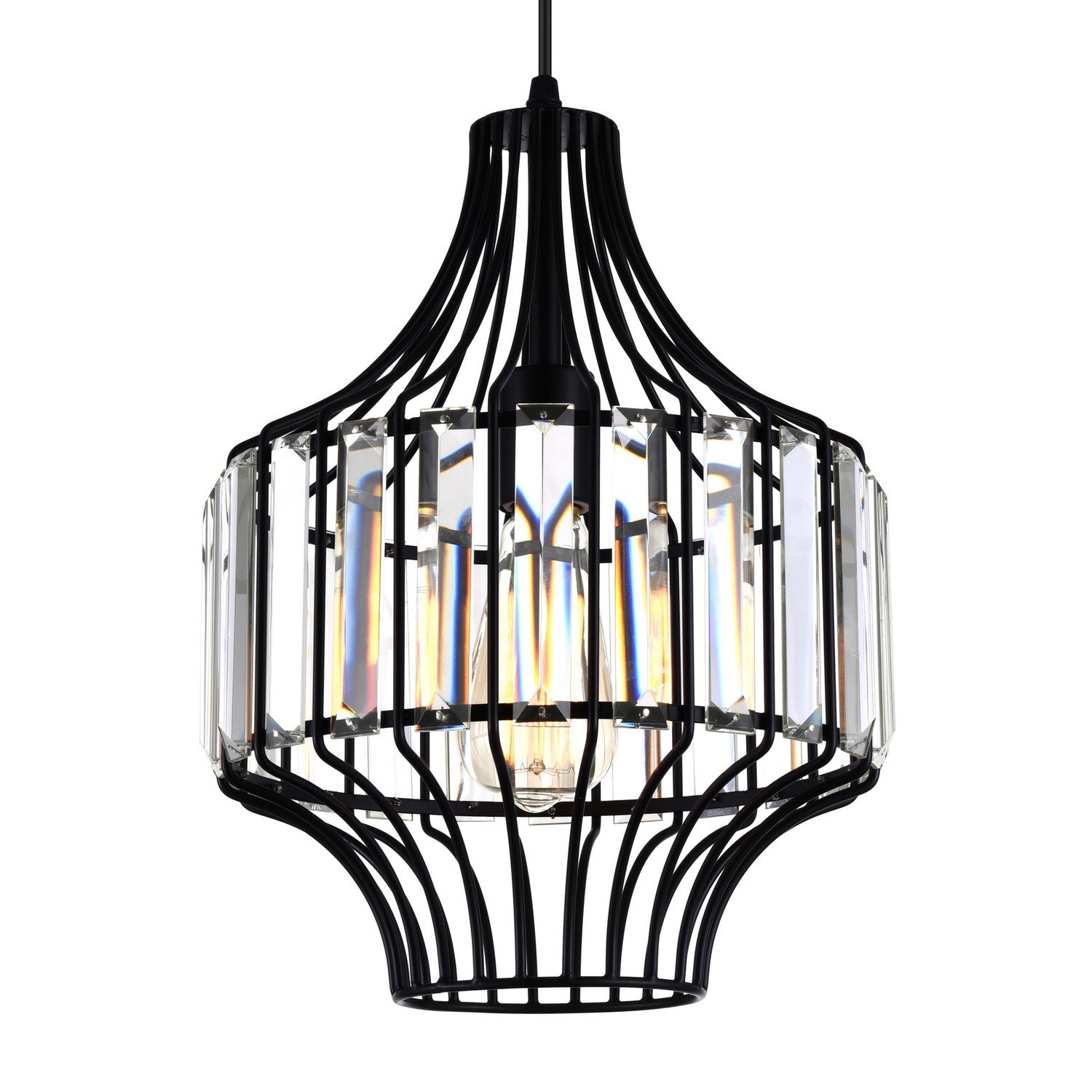 CWI Lighting - 9942P10-1-101-D - One Light Pendant - Alethia - Black