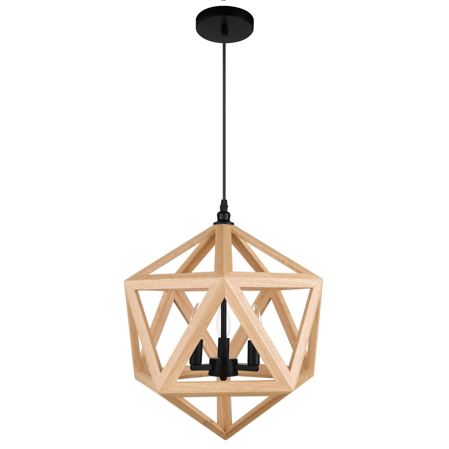 CWI Lighting - 9945P17-3-101 - Three Light Pendant - Lante - Black