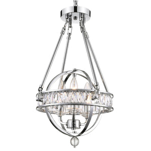 CWI Lighting - 9957P12-3-601 - Three Light Mini Chandelier - Arkansas - Chrome