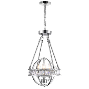 CWI Lighting - 9957P12-3-601 - Three Light Mini Chandelier - Arkansas - Chrome