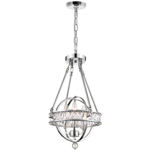 CWI Lighting - 9957P12-3-601 - Three Light Mini Chandelier - Arkansas - Chrome