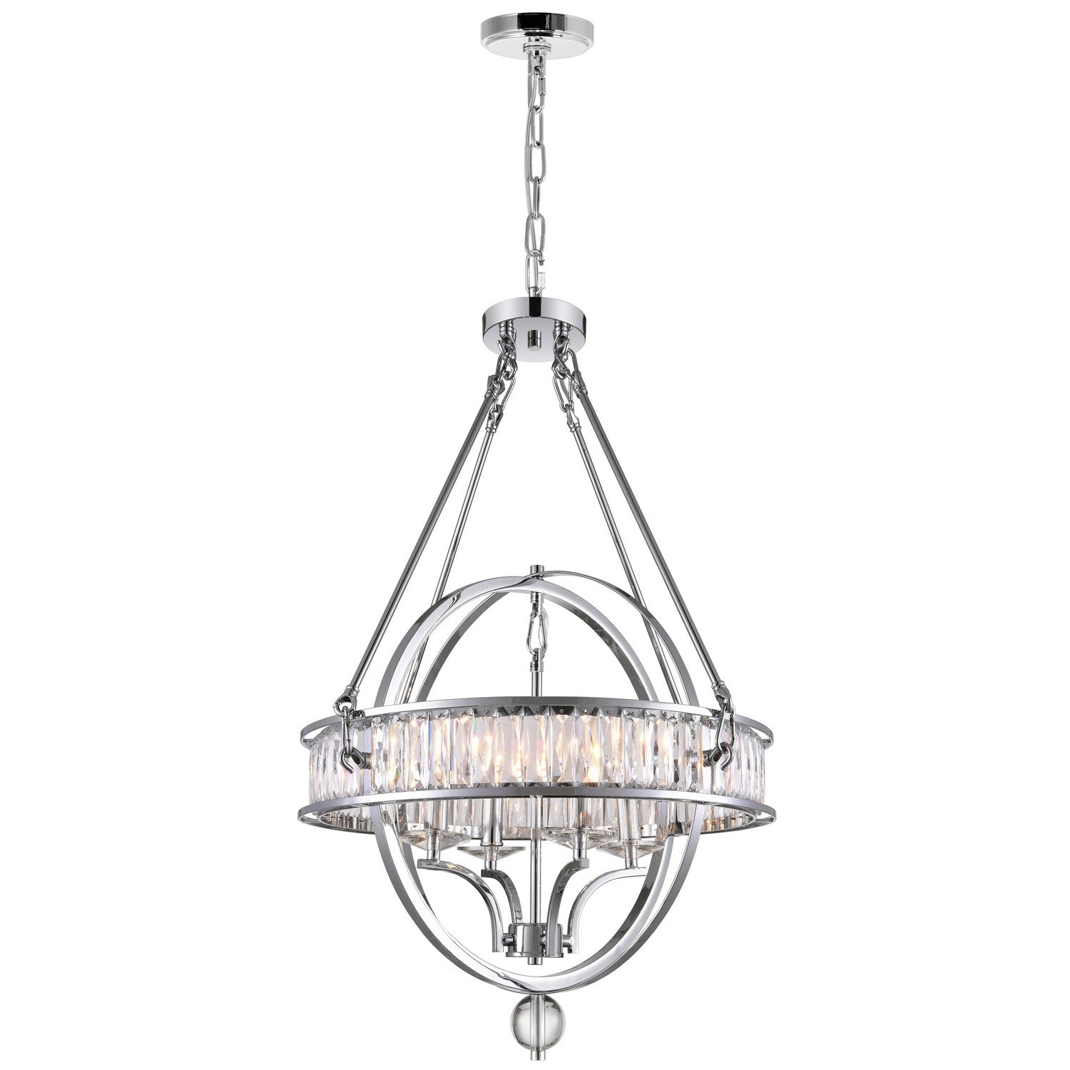 CWI Lighting - 9957P20-4-101 - Four Light Chandelier - Arkansas - Black