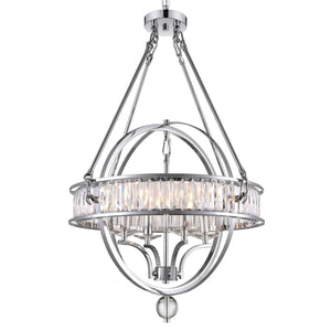 CWI Lighting - 9957P20-4-601 - Four Light Chandelier - Arkansas - Chrome