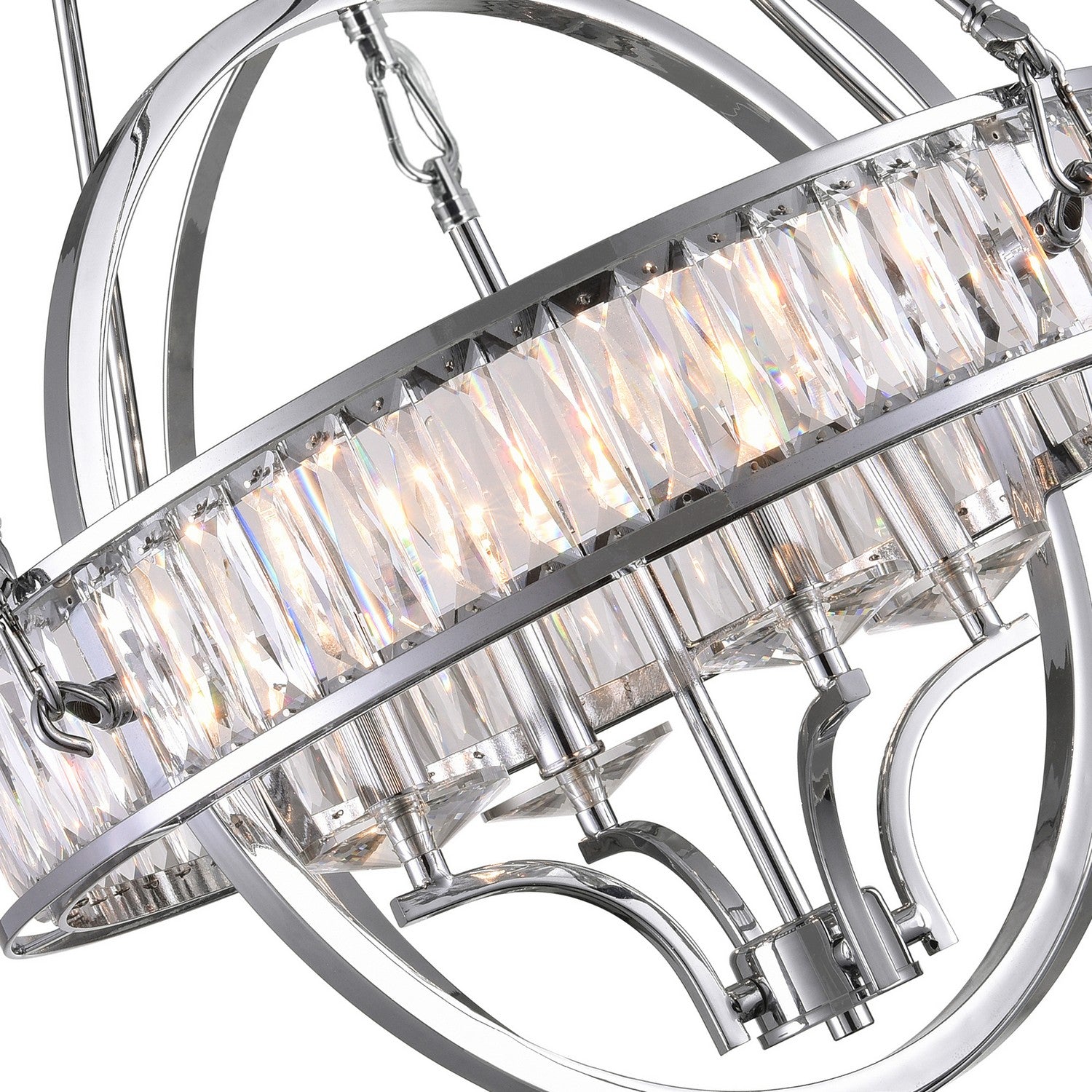 CWI Lighting - 9957P20-4-601 - Four Light Chandelier - Arkansas - Chrome