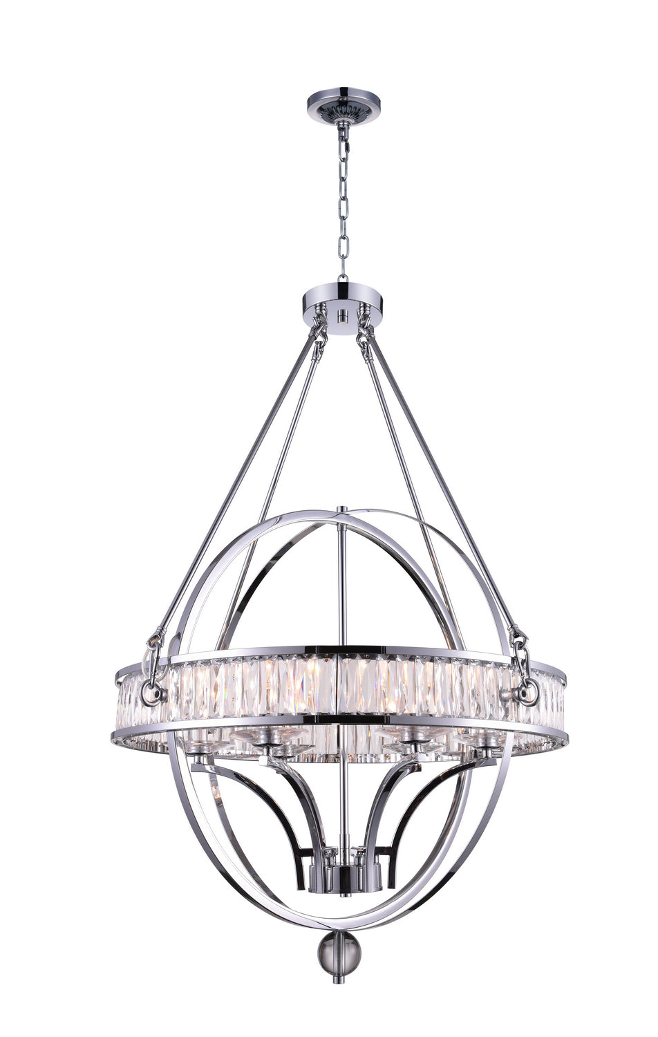 CWI Lighting - 9957P30-6-601 - Six Light Chandelier - Arkansas - Chrome