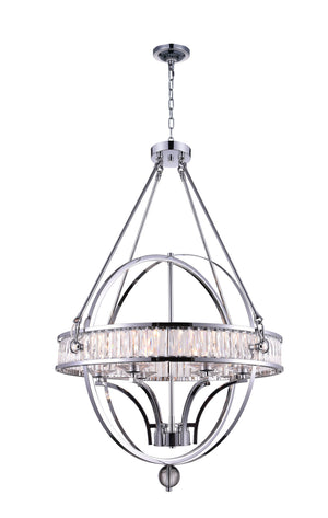 CWI Lighting - 9957P30-6-601 - Six Light Chandelier - Arkansas - Chrome