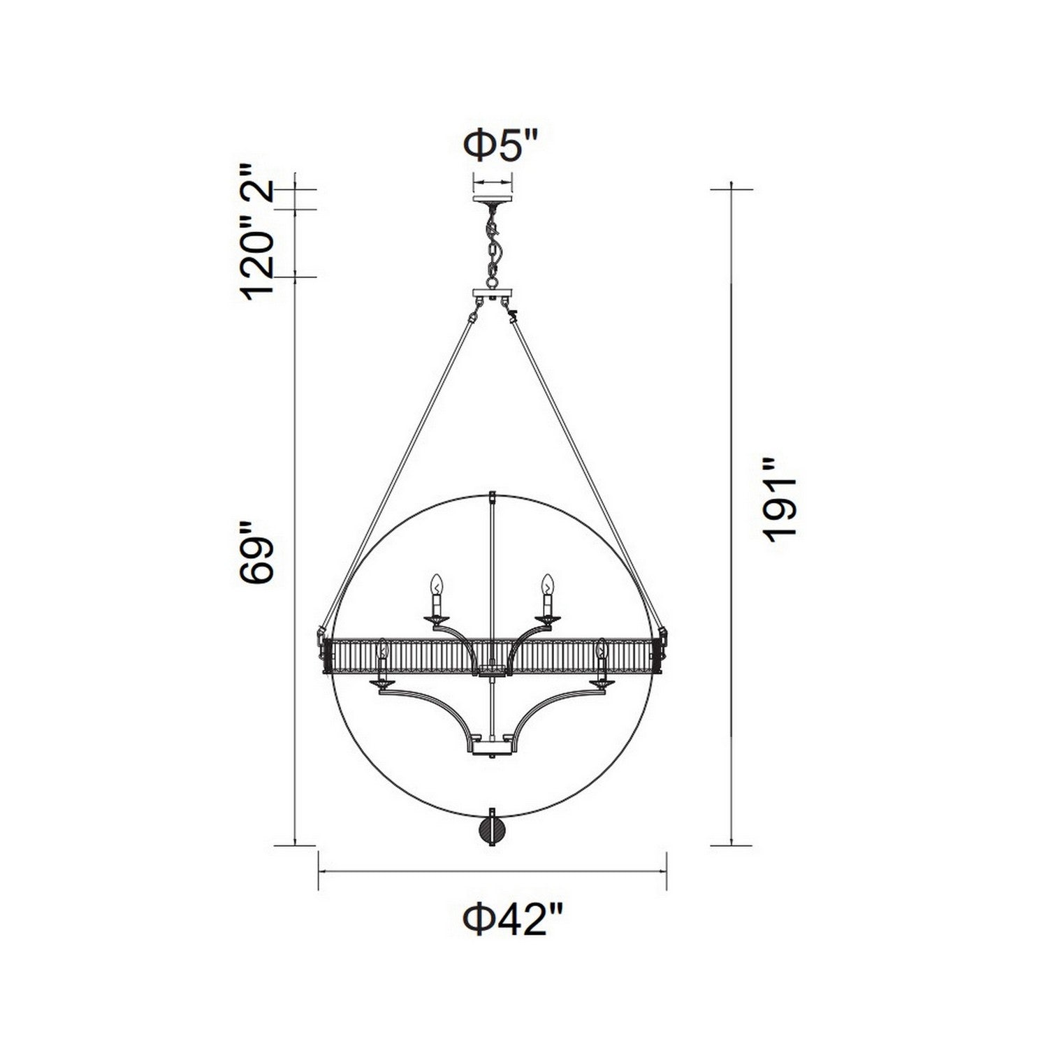 CWI Lighting - 9957P42-12-101 - 12 Light Chandelier - Arkansas - Black