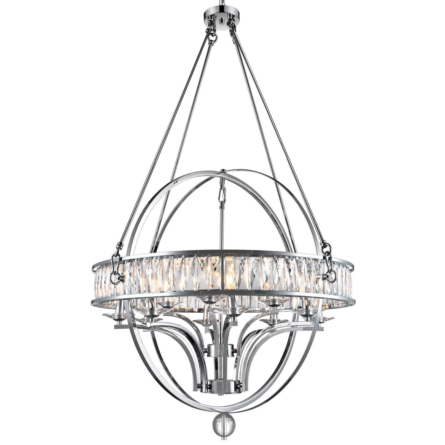 CWI Lighting - 9957P42-12-601 - 12 Light Chandelier - Arkansas - Chrome