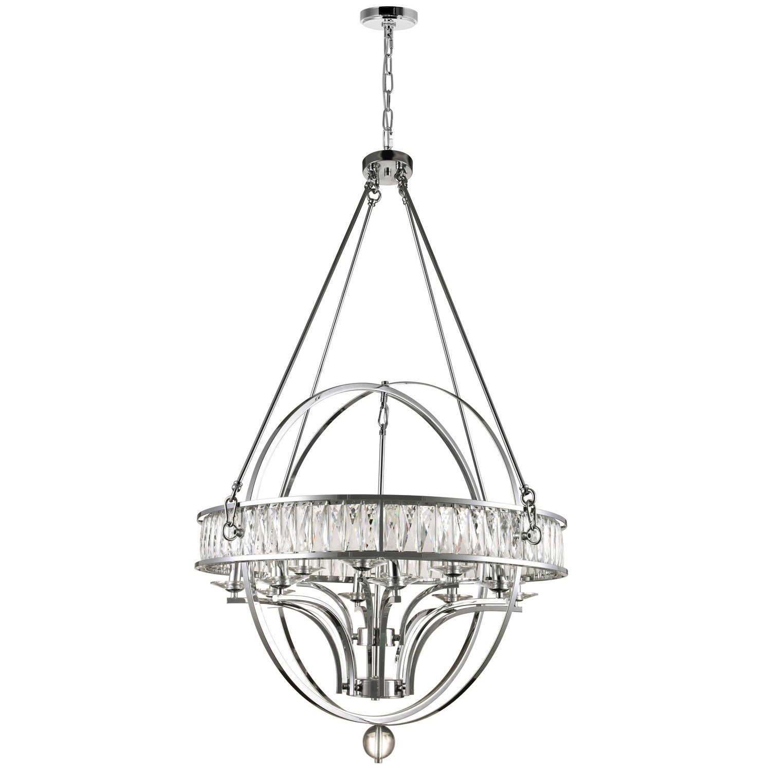 CWI Lighting - 9957P42-12-601 - 12 Light Chandelier - Arkansas - Chrome