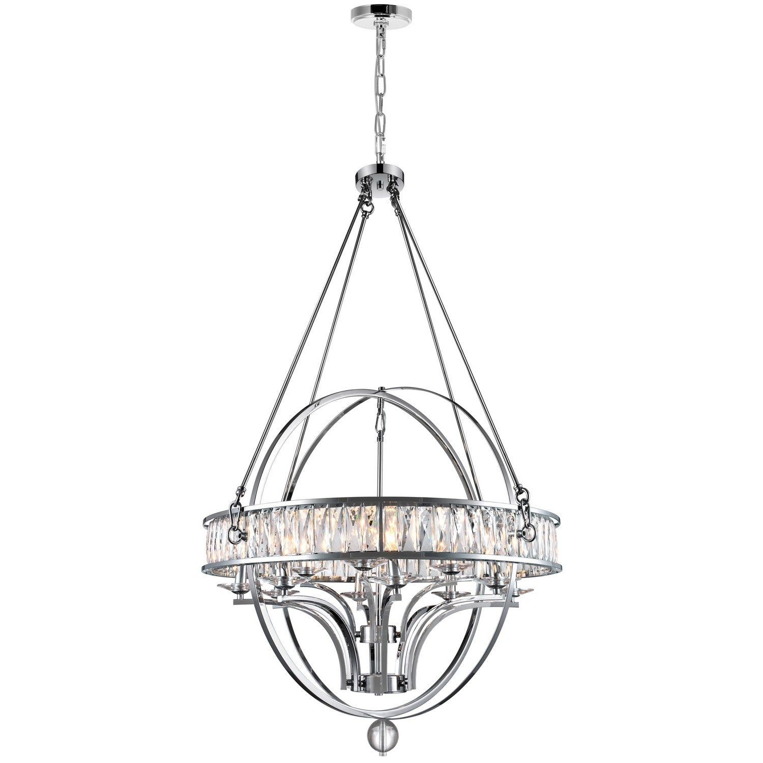 CWI Lighting - 9957P42-12-601 - 12 Light Chandelier - Arkansas - Chrome