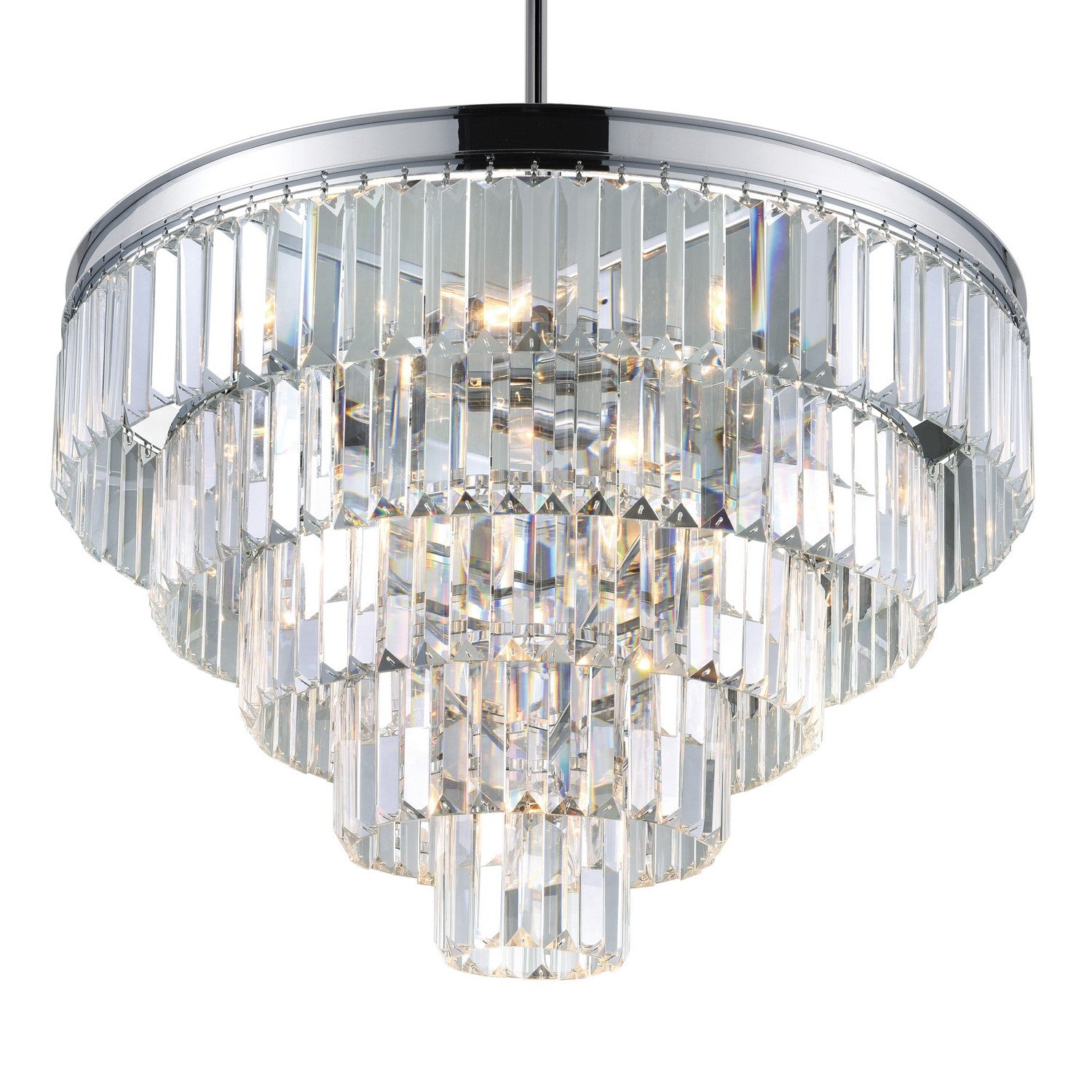 CWI Lighting - 9969P24-12-601 - 12 Light Chandelier - Weiss - Chrome