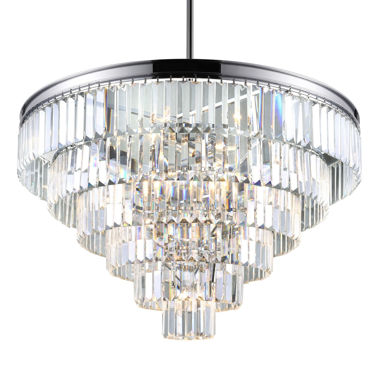 CWI Lighting - 9969P30-15-601 - 15 Light Chandelier - Weiss - Chrome