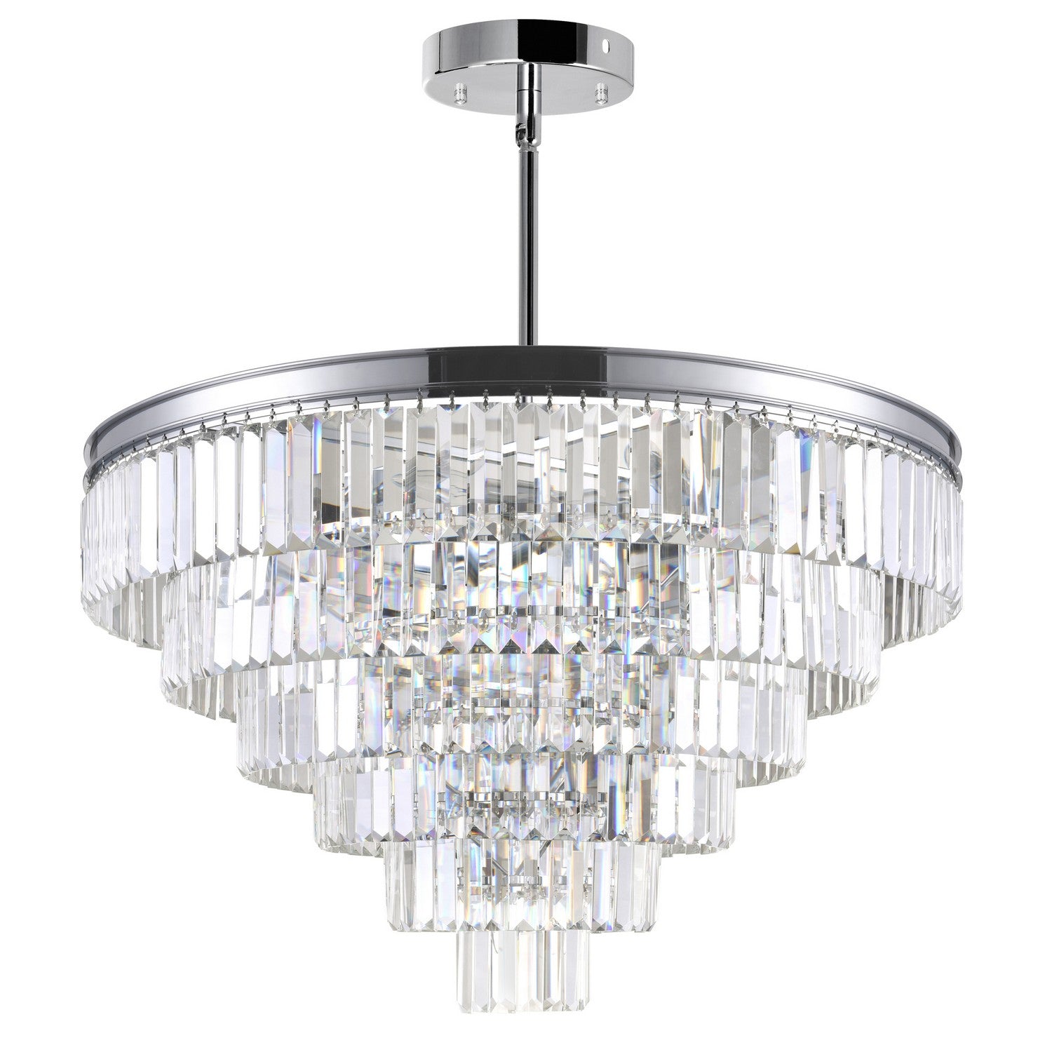 CWI Lighting - 9969P30-15-601 - 15 Light Chandelier - Weiss - Chrome