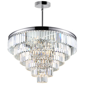 CWI Lighting - 9969P30-15-601 - 15 Light Chandelier - Weiss - Chrome