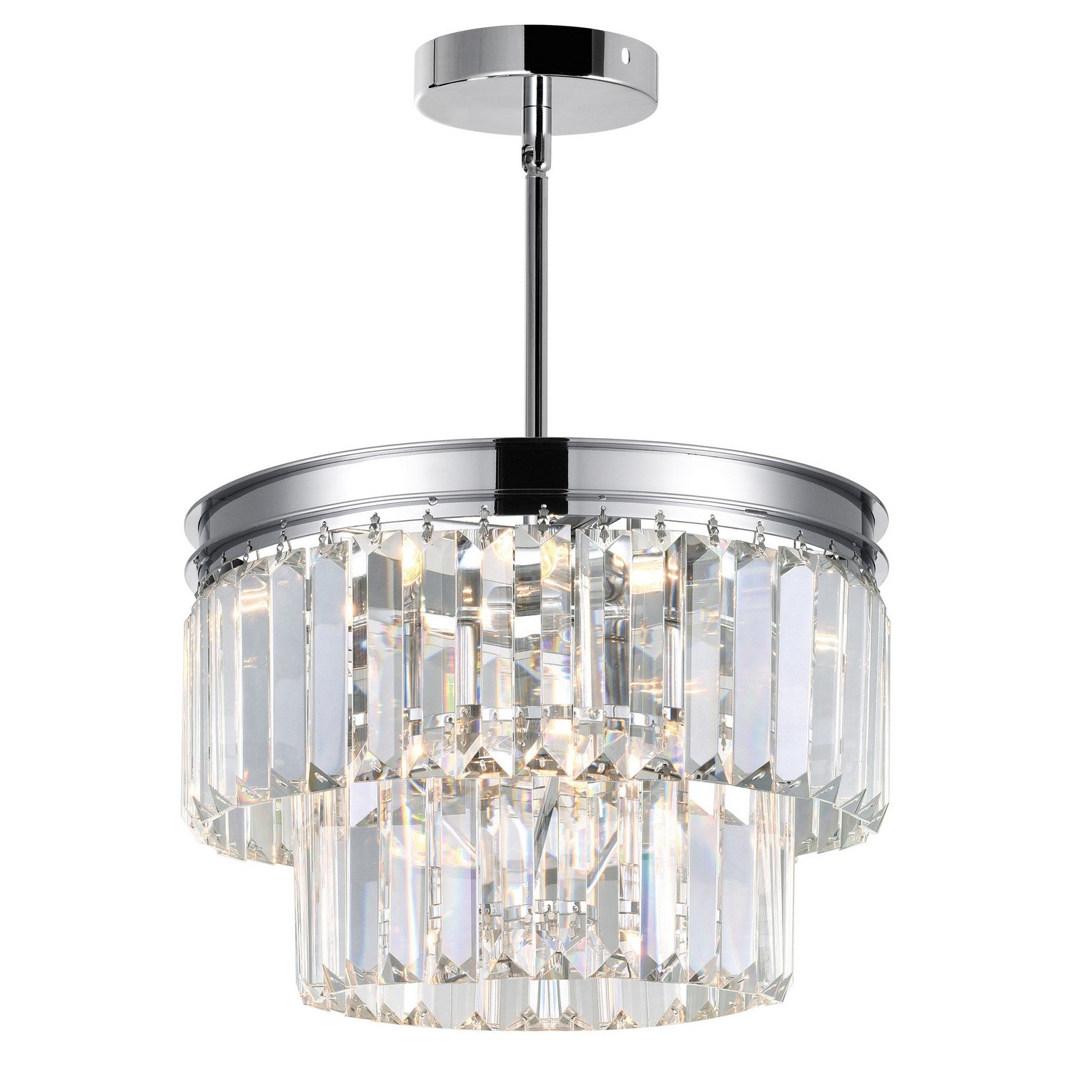 CWI Lighting - 9969P8-5-601 - Five Light Mini Chandelier - Weiss - Chrome