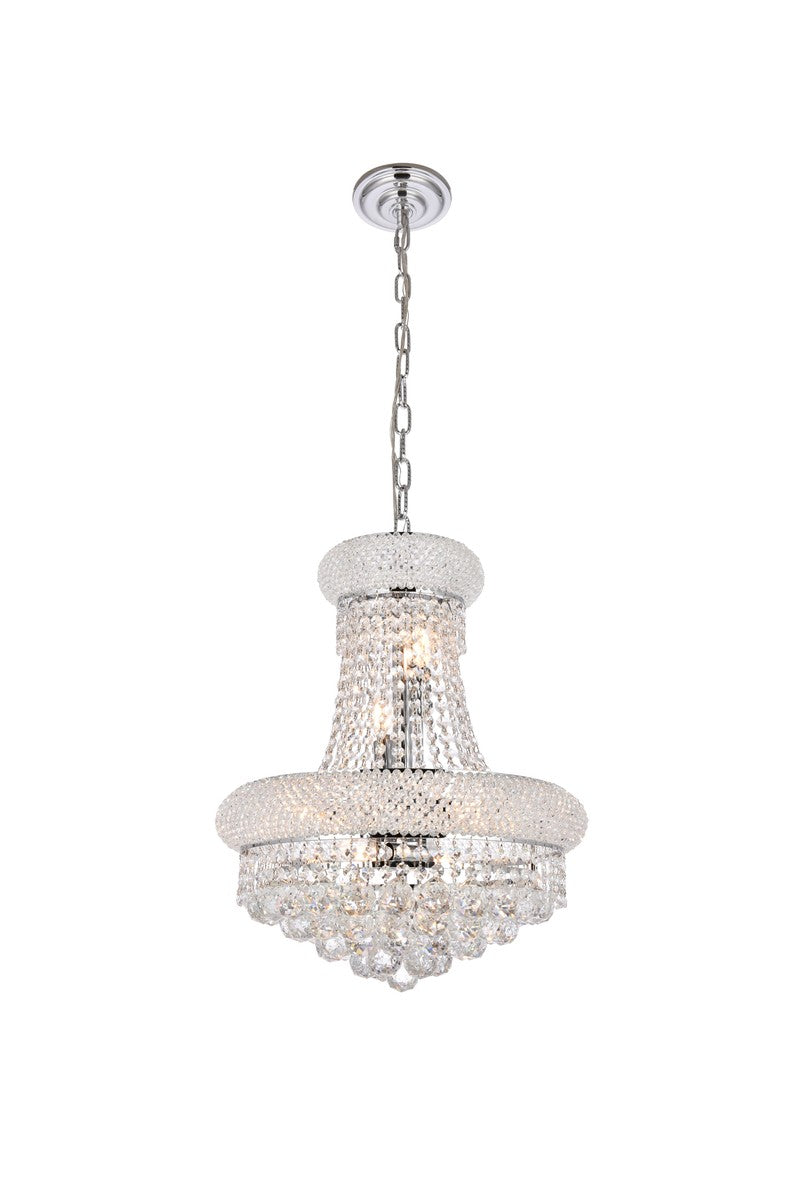 Elegant Lighting - V1800D16C/RC - Eight Light Pendant - Primo - Chrome